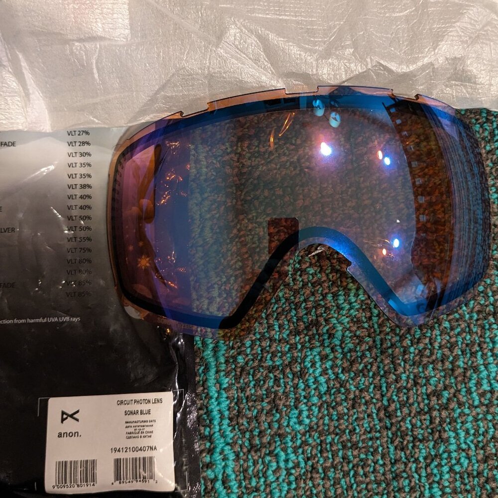 ANON - Goggle Lens - Circuit Photon [Sonar Blue] - NEW - ZEISS Burton